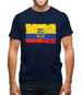 Ecuador Grunge Style Flag Mens T-Shirt