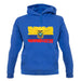 Ecuador Grunge Style Flag unisex hoodie