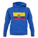 Ecuador Grunge Style Flag unisex hoodie