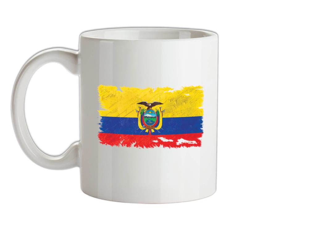 Ecuador Grunge Style Flag Ceramic Mug