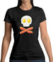 Eggs Bacon Skull And Bones Womens T-Shirt