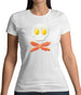 Eggs Bacon Skull And Bones Womens T-Shirt