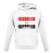 Egypt Barcode Style Flag unisex hoodie