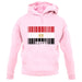 Egypt Barcode Style Flag unisex hoodie