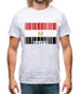 Egypt Barcode Style Flag Mens T-Shirt