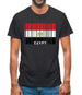 Egypt Barcode Style Flag Mens T-Shirt