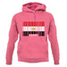 Egypt Barcode Style Flag unisex hoodie