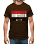 Egypt Barcode Style Flag Mens T-Shirt