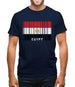 Egypt Barcode Style Flag Mens T-Shirt