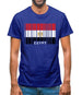 Egypt Barcode Style Flag Mens T-Shirt