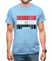 Egypt Barcode Style Flag Mens T-Shirt