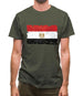 Egypt Grunge Style Flag Mens T-Shirt