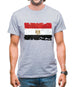 Egypt Grunge Style Flag Mens T-Shirt