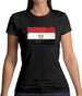 Egypt Grunge Style Flag Womens T-Shirt