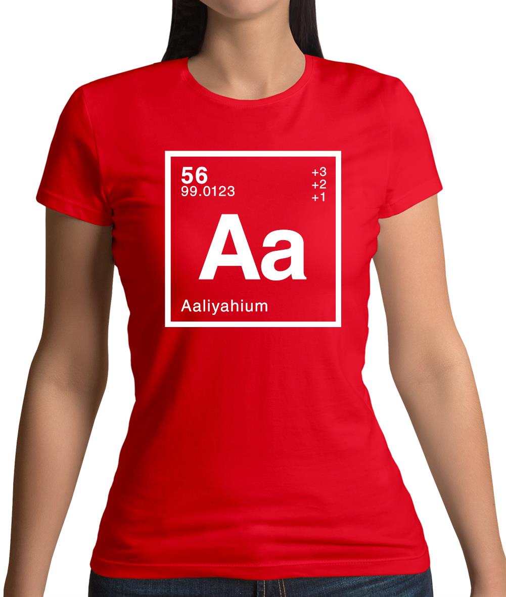 Aaliyah - Periodic Element Womens T-Shirt