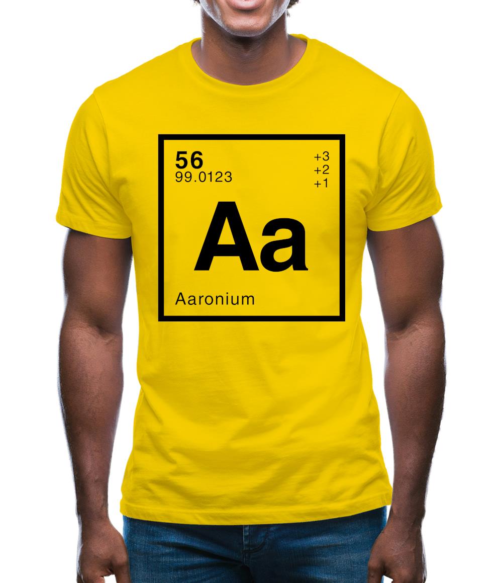 Aaron - Periodic Element Mens T-Shirt
