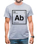 Abby - Periodic Element Mens T-Shirt