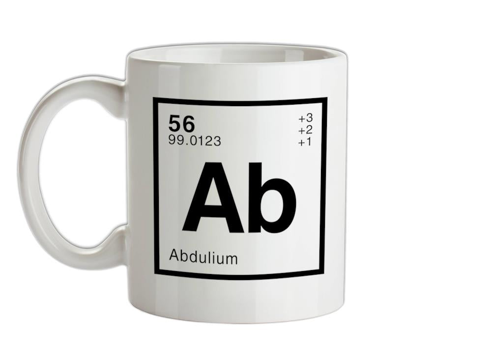Element Name ABDUL Ceramic Mug
