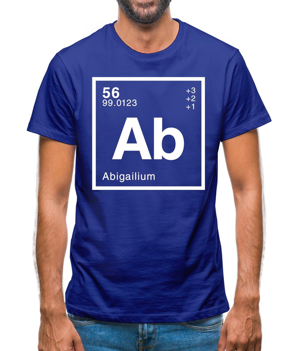 Abigail - Periodic Element Mens T-Shirt