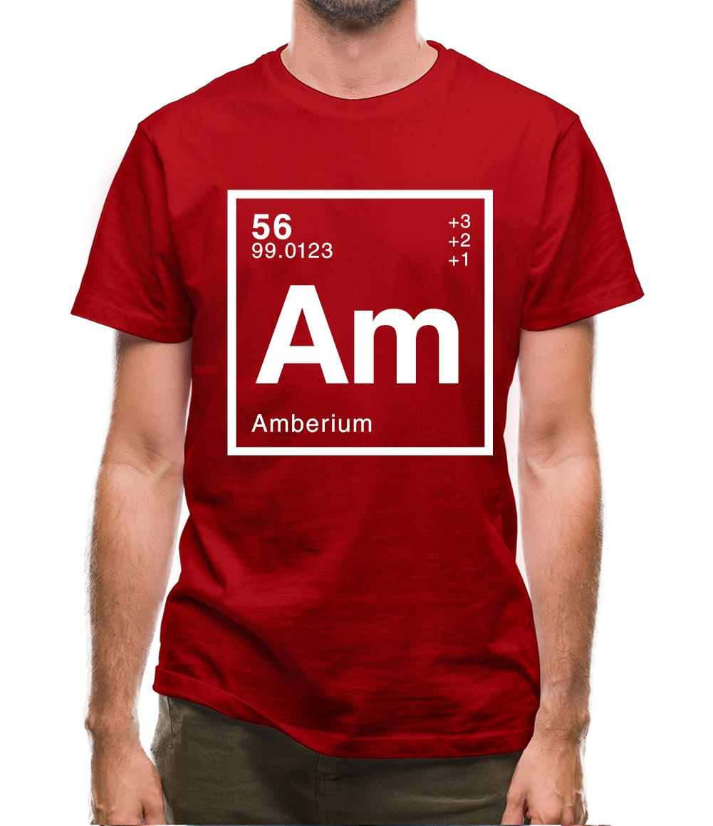 Amber - Periodic Element Mens T-Shirt