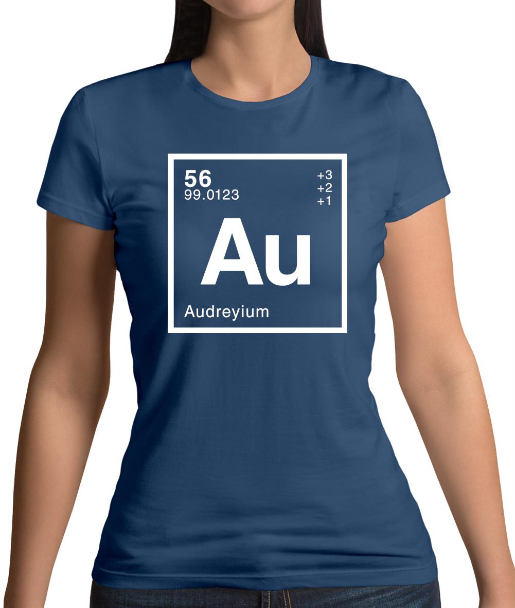 Audrey - Periodic Element Womens T-Shirt