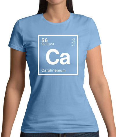 Caroline - Periodic Element Womens T-Shirt