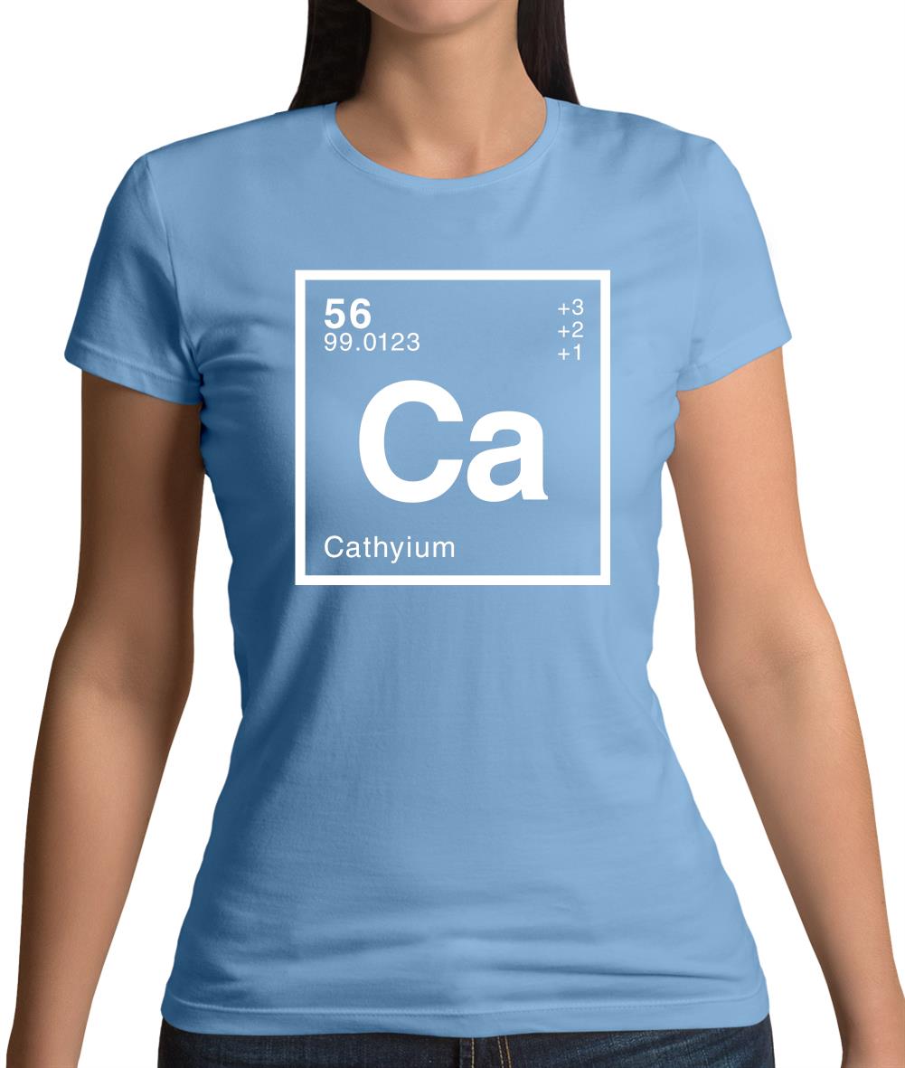 Cathy - Periodic Element Womens T-Shirt