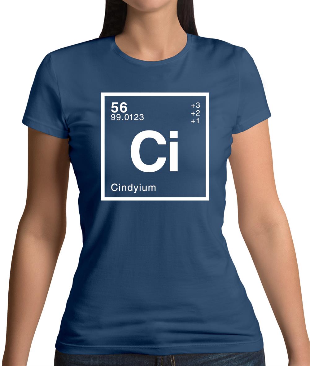 Cindy - Periodic Element Womens T-Shirt