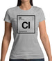 Clare - Periodic Element Womens T-Shirt