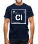 Claudia - Periodic Element Mens T-Shirt