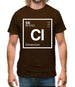 Clinton - Periodic Element Mens T-Shirt