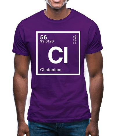 Clinton - Periodic Element Mens T-Shirt