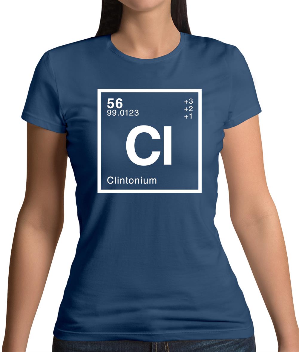 Clinton - Periodic Element Womens T-Shirt