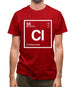 Clinton - Periodic Element Mens T-Shirt