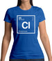 Clinton - Periodic Element Womens T-Shirt