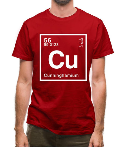 Cunningham - Periodic Element Mens T-Shirt