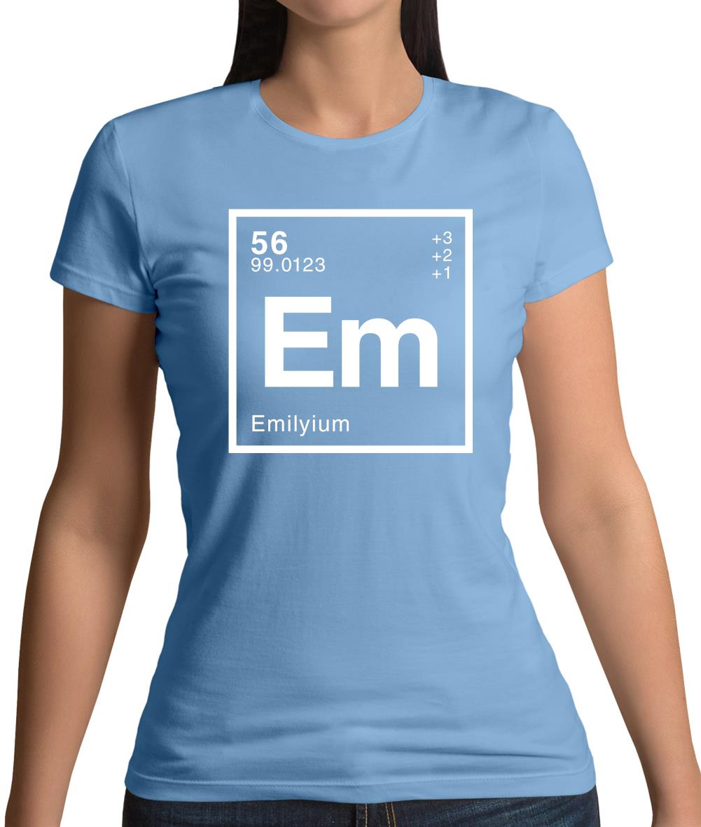 Emily - Periodic Element Womens T-Shirt