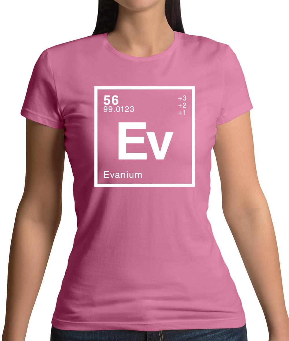 Evan - Periodic Element Womens T-Shirt