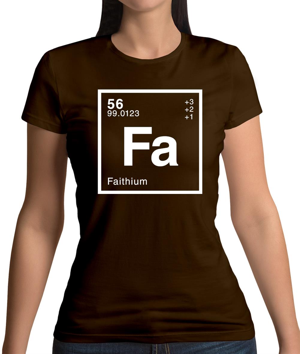 Faith - Periodic Element Womens T-Shirt