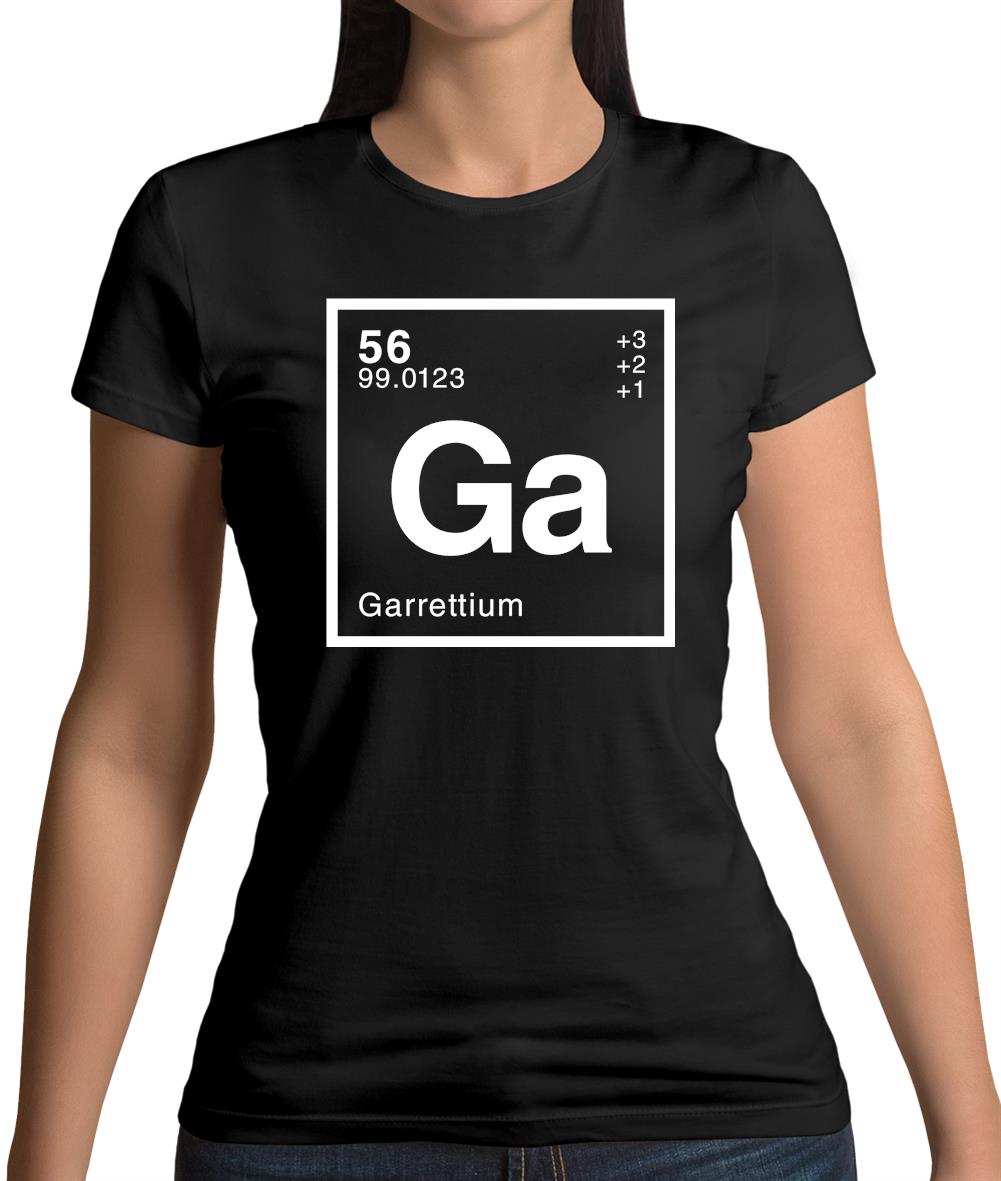 Garrett - Periodic Element Womens T-Shirt