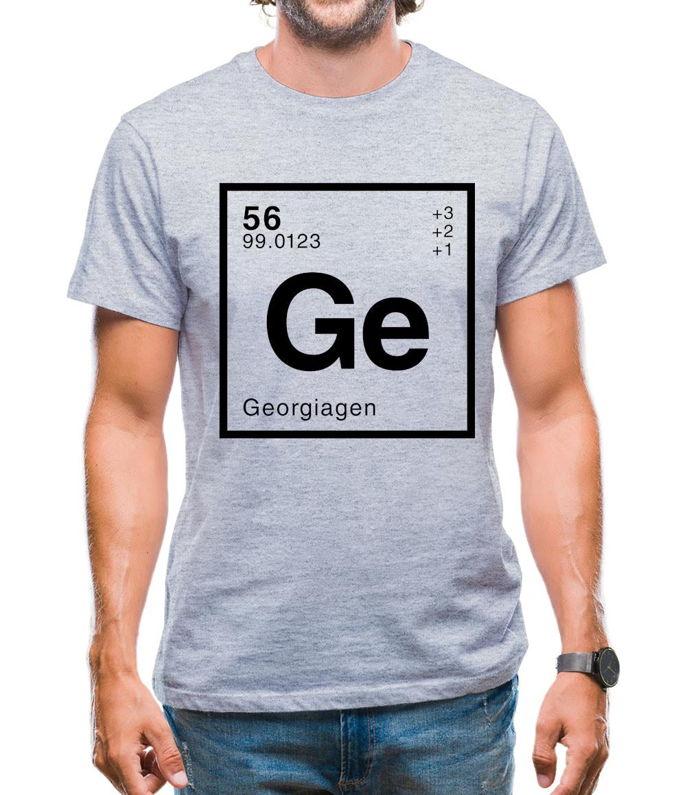 Georgia - Periodic Element Mens T-Shirt