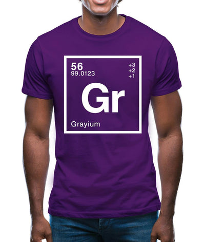 Gray - Periodic Element Mens T-Shirt