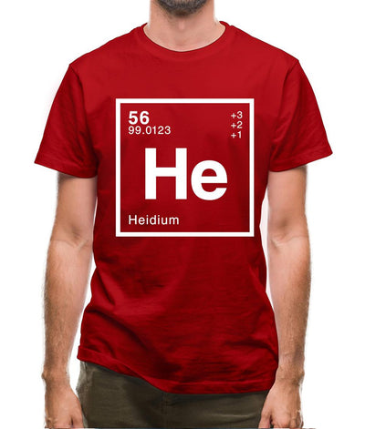 Heidi - Periodic Element Mens T-Shirt