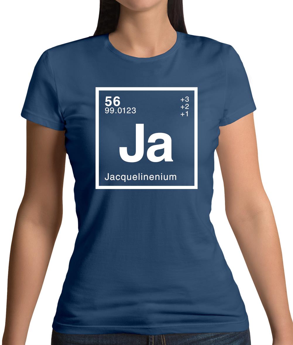 Jacqueline - Periodic Element Womens T-Shirt