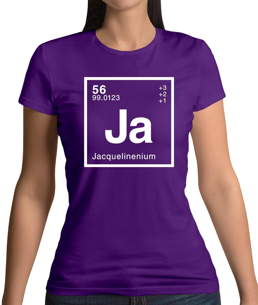 Jacqueline - Periodic Element Womens T-Shirt