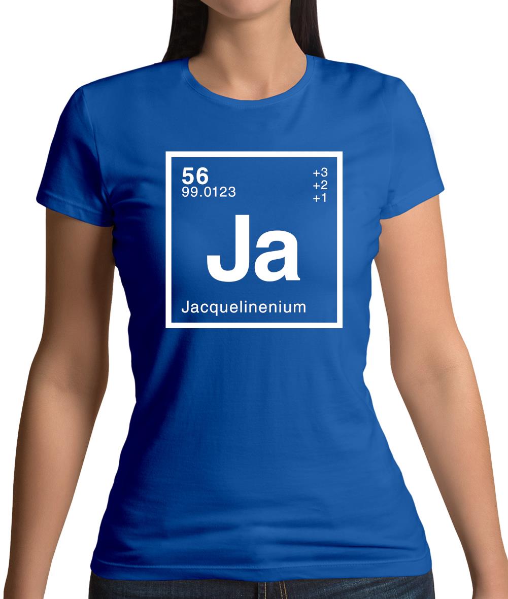 Jacqueline - Periodic Element Womens T-Shirt