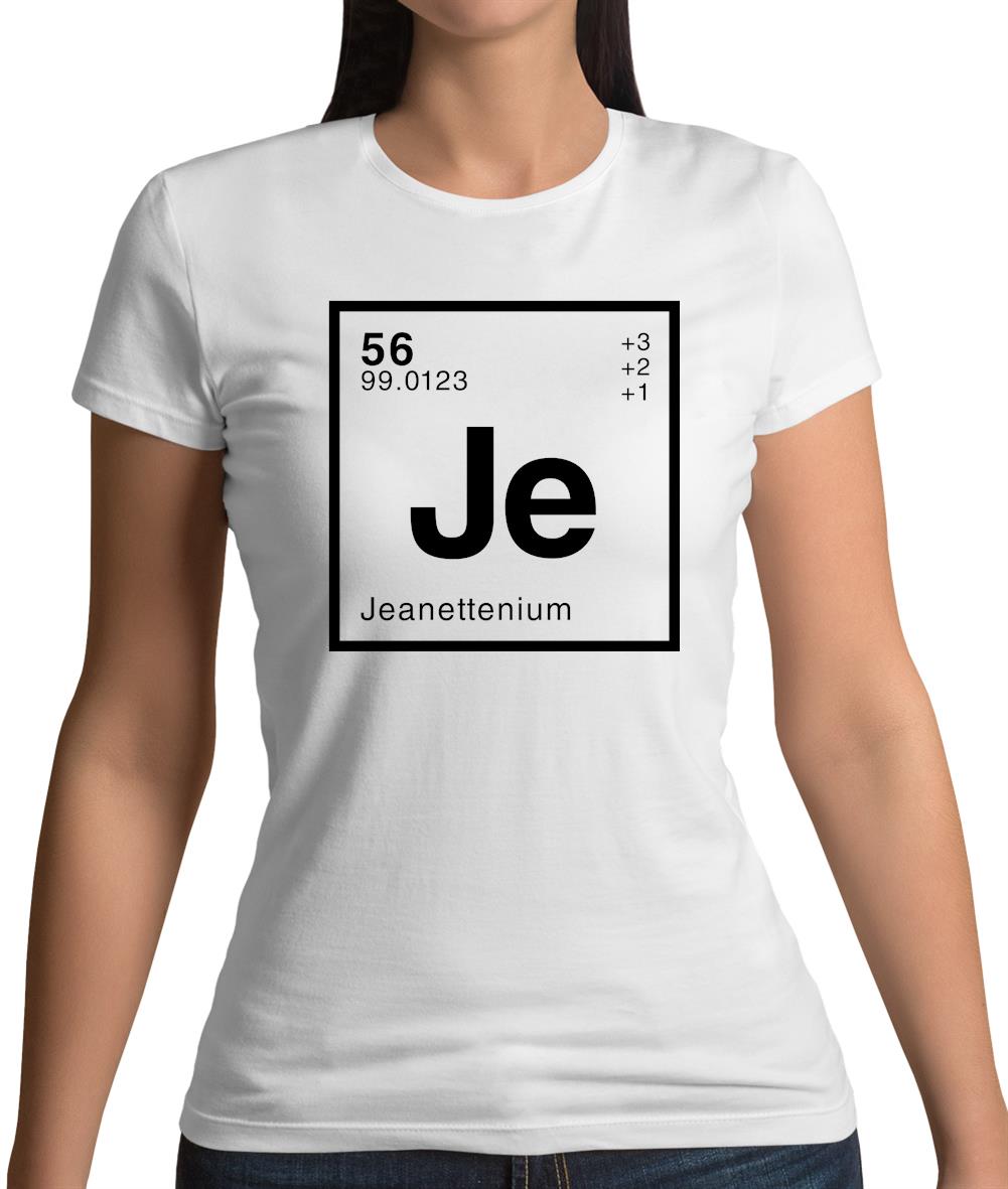 Jeanette - Periodic Element Womens T-Shirt
