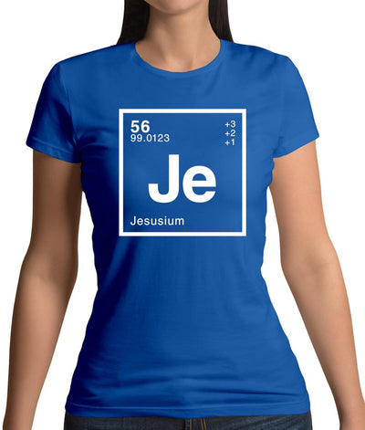 Jesus - Periodic Element Womens T-Shirt