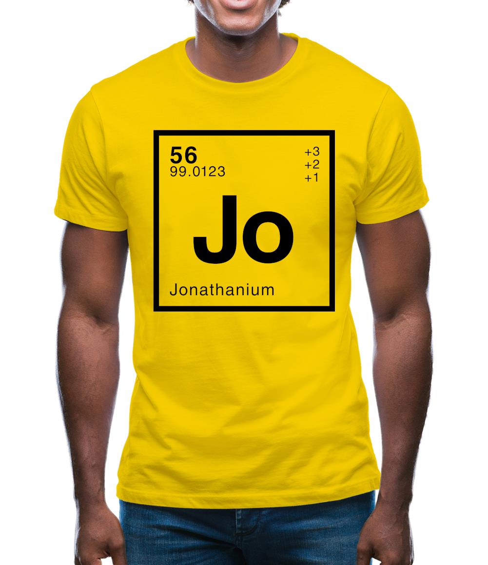Jonathan - Periodic Element Mens T-Shirt