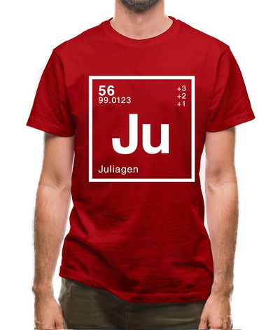 Julia - Periodic Element Mens T-Shirt